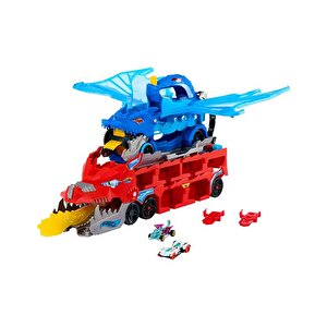 Hot Wheels Şekil Değiştiren Ejderha Taşıyıcı Tır Seti Jbm72