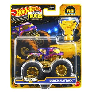 Hot Wheels Monster Trucks Live Bigfoot 50. Yıl Özel Seri Scratch Attack Jdw04