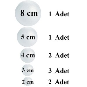 Güneş Gezegen Sistemi Gezegenler Alemi Deney Seti Strafor Maket- 9'lu