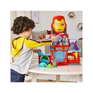 Marvel Iron Man And His Awesome Friends Iron Quarters Oyun Seti G1259