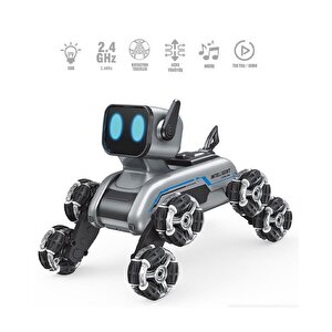 Vardem Bilekten Kontrol Ve Uzaktan Kumandalı 2.4ghz Buharlı Akrobatik 8 Teker Robot Köpek 2950-1