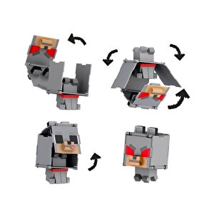 Minecraft Flippin Figs 2si1 Arada Evcil Ve Saldırgan Kurt Figürü Jcn22