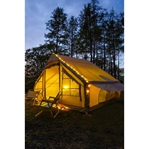 Robo 6 Kişilik 4 Mevsim Şişme Kamp Çadırı (oxford 210t Upf>40 Kumaş, -40 °c'ye Kadar Kullanım)