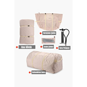 Robo 6 Kişilik 4 Mevsim Şişme Kamp Çadırı (oxford 210t Upf>40 Kumaş, -40 °c'ye Kadar Kullanım)