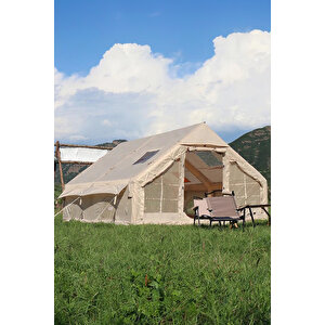 Robo 12 Kişilik 4 Mevsim Şişme Kamp Çadırı (oxford 210t Upf>40 Kumaş, -40 °c'ye Kadar Kullanım)