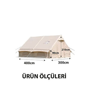 Robo 12 Kişilik 4 Mevsim Şişme Kamp Çadırı (oxford 210t Upf>40 Kumaş, -40 °c'ye Kadar Kullanım)