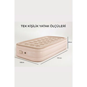 Robo Kendi Kendine Şişen Otomatik Tek Kişilik Yatak