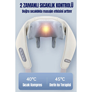 Şarjlı Ovmalı Isıtmalı Masaj Aleti Insan Eli Yoğurma Hissi