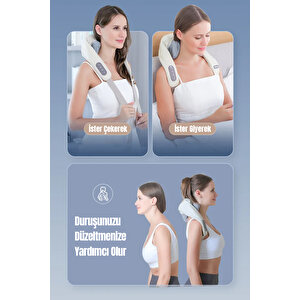 Şarjlı Ovmalı Isıtmalı Masaj Aleti Insan Eli Yoğurma Hissi