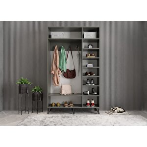 Bar Membran Kapak Portmanto Füme&beyaz 120cm P.u.m.b_2 120 cm