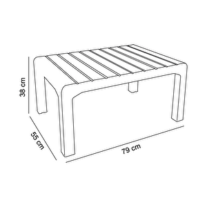 Holiday Hawaii 3'lü Balkon Takımı