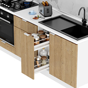 Dekorex Alba Serisi 270 Cm. Fırın Modüllü Hazır Mutfak Al-270dav