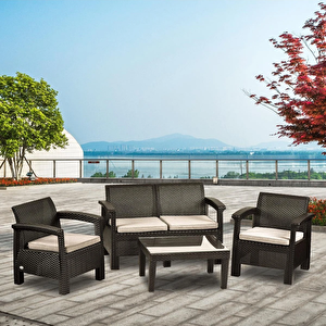 Holiday Toscana Balkon Takımı Kahverengi