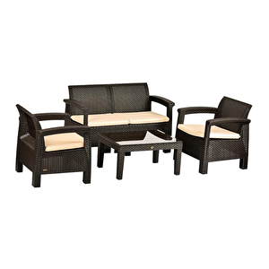 Holiday Toscana Balkon Takımı Kahverengi