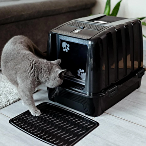 Comanchero Büyük Kapalı Kedi Tuvaleti Antrasit