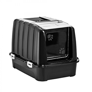 Comanchero Büyük Kapalı Kedi Tuvaleti Antrasit