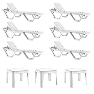 Capissi 6'lı Şezlong Seti