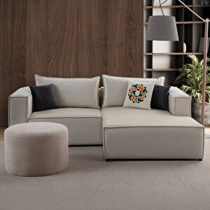 Arven Köşe Koltuk Takımı Krem Krem