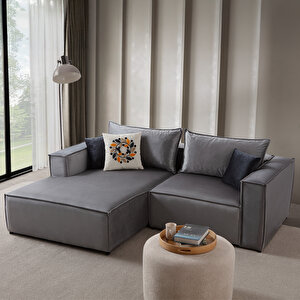 Arven Köşe Koltuk Takımı Gri Gri