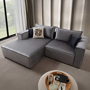 Arven Köşe Koltuk Takımı Gri Gri