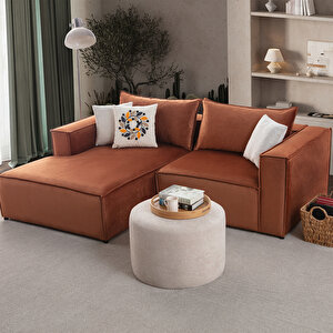 Arven Köşe Koltuk Takımı Kiremit Kiremit