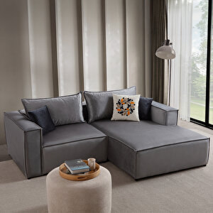 Arven Köşe Koltuk Takımı Gri Gri