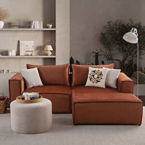 Arven Köşe Koltuk Takımı Kiremit Kiremit