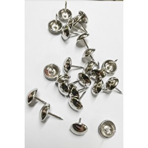 100 Adet 11 Mm Nikel Kabara Raptiye Hobi Çivisi Koltuk Çanta Tasarım Aksesuar Süsü