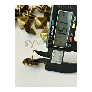 25 Adet 20 Mm Piramit Antik Kabara Raptiye Hobi Çivisi Koltuk Çanta Tasarım Aksesuar Süsü