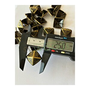 25 Adet 20 Mm Piramit Antik Kabara Raptiye Hobi Çivisi Koltuk Çanta Tasarım Aksesuar Süsü