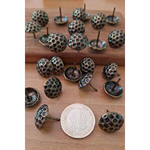 25 Adet 18 Mm Petek Kabara Raptiye Hobi Çivisi Koltuk Çanta Tasarım Aksesuar Süsü