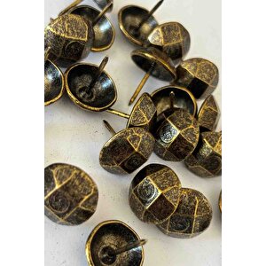 25 Adet 18 Mm Pentagon Kabara Raptiye Hobi Çivisi Koltuk Çanta Tasarım Aksesuar Süsü