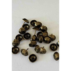 25 Adet 18 Mm Pentagon Kabara Raptiye Hobi Çivisi Koltuk Çanta Tasarım Aksesuar Süsü