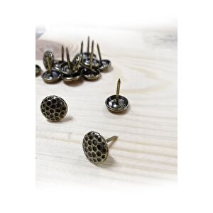 100 Adet 11 Mm Petek Kabara Raptiye Hobi Çivisi Koltuk Çanta Tasarım Aksesuar Süsü