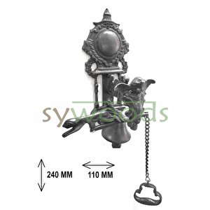 Melek Kapı Çanı Pirinç Malzeme Dekoratif Vintage Kapı Aksesuar Oksit