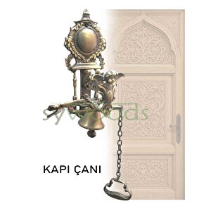 Melek Kapı Çanı Pirinç Malzeme Dekoratif Vintage Kapı Aksesuar Sarı