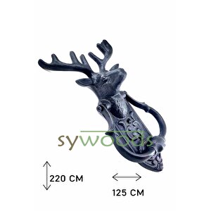 Geyik Kapı Çalma Taktak Pirinç Kapı Tokmağı Oksit