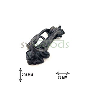 Doğa Kapı Çalma Taktak Pirinç Kapı Tokmağı Oksit