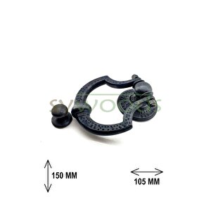 Dövme Kapı Çalma Taktak Pirinç Kapı Tokmağı Oksit