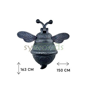 Büyük Arı Kapı Çalma Taktak Pirinç Kapı Tokmağı Oksit