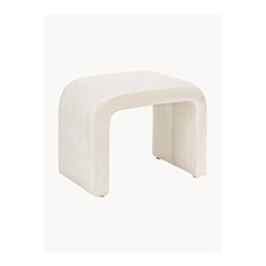 Desi̇n Puf C Puf U Puf Yumuşak Puf Bench Beyaz