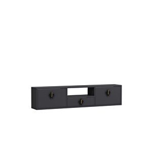 1314dropdd-32 Duvara Montaj Tv Sehpasi-antrasit-antrasit-siyah