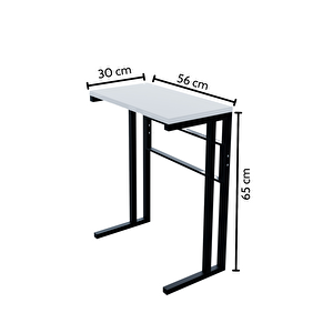 Steel Desing Metal Ayaklı Laptop Sehpası Kahvaltı Masası Çalışma Sehpası Çok Amaçlı Salon Ve Ofis Kullanımı