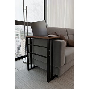 Steel Desing Metal Ayaklı Laptop Sehpası Kahvaltı Masası Çalışma Sehpası Çok Amaçlı Salon Ve Ofis Kullanımı