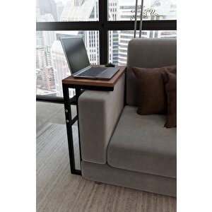 Steel Desing Metal Ayaklı Laptop Sehpası Kahvaltı Masası Çalışma Sehpası Çok Amaçlı Salon Ve Ofis Kullanımı