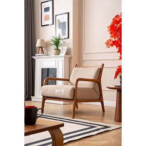 Berjer Ayaklı Tekli Koltuk Tekli Berjer Koltuk Tekli Krem