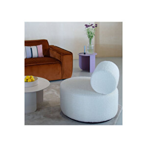 Sirtli Puf , Makyaj Puf , Ofi̇s Puf ,pofuduk Puf Beyaz