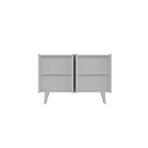 8189km-32dd Konsol,kahve Köşesi̇,ayakkabilik,ofi̇s Evrak Dolabi,mutfak Ki̇ler Dolabi,tv Üni̇tesi̇-BEYAZ-ALTIN