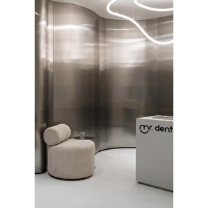 Sirtli Puf , Makyaj Puf , Ofi̇s Puf ,pofuduk Puf Kahverengi