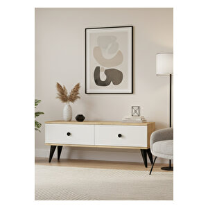 Tsa1202db - Mona Tv Stand Safi̇rmeşe-beyaz 120cm Safirmeşe-Beyaz